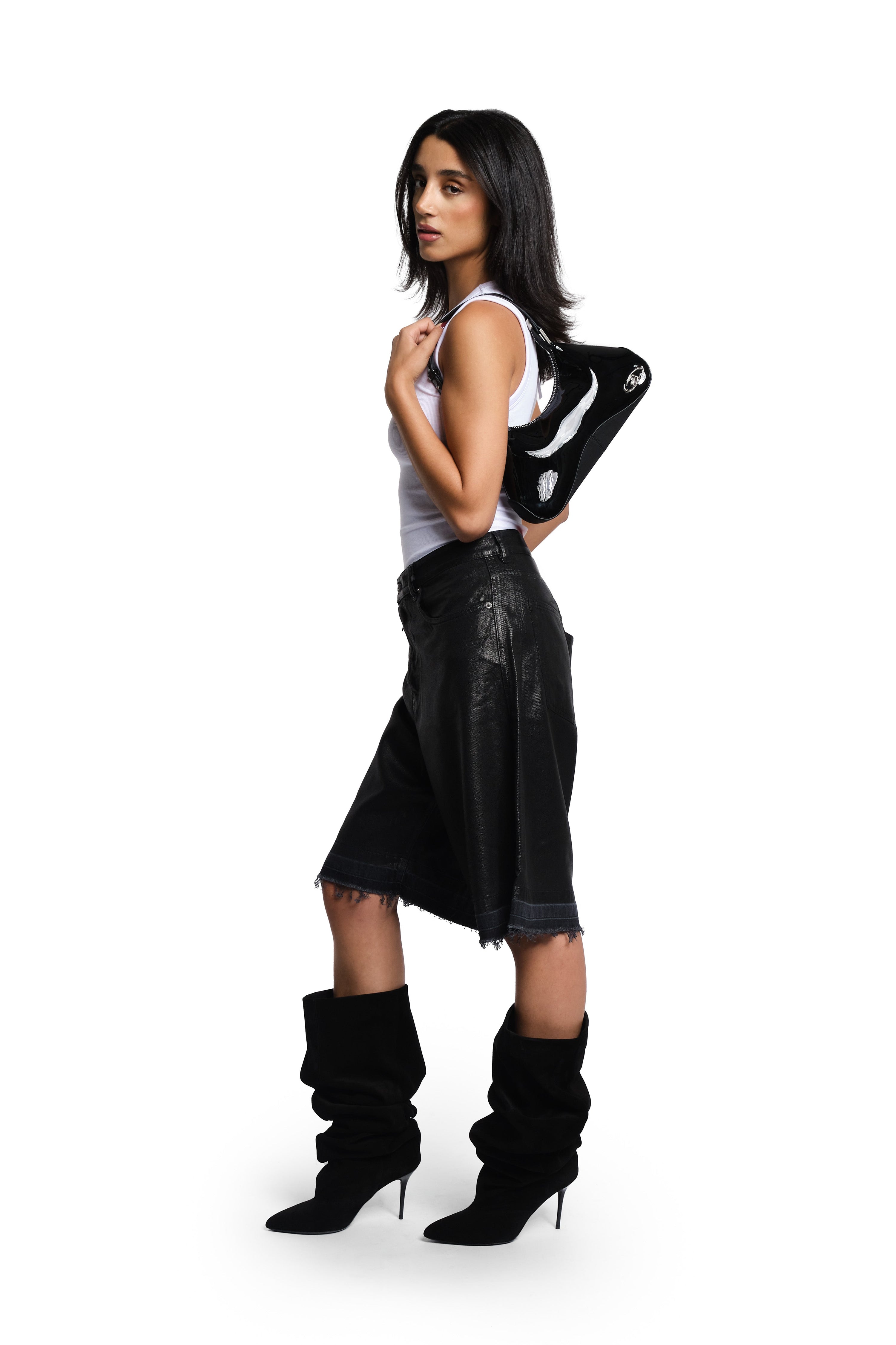 Ada Liquid Onyx shoulder bag