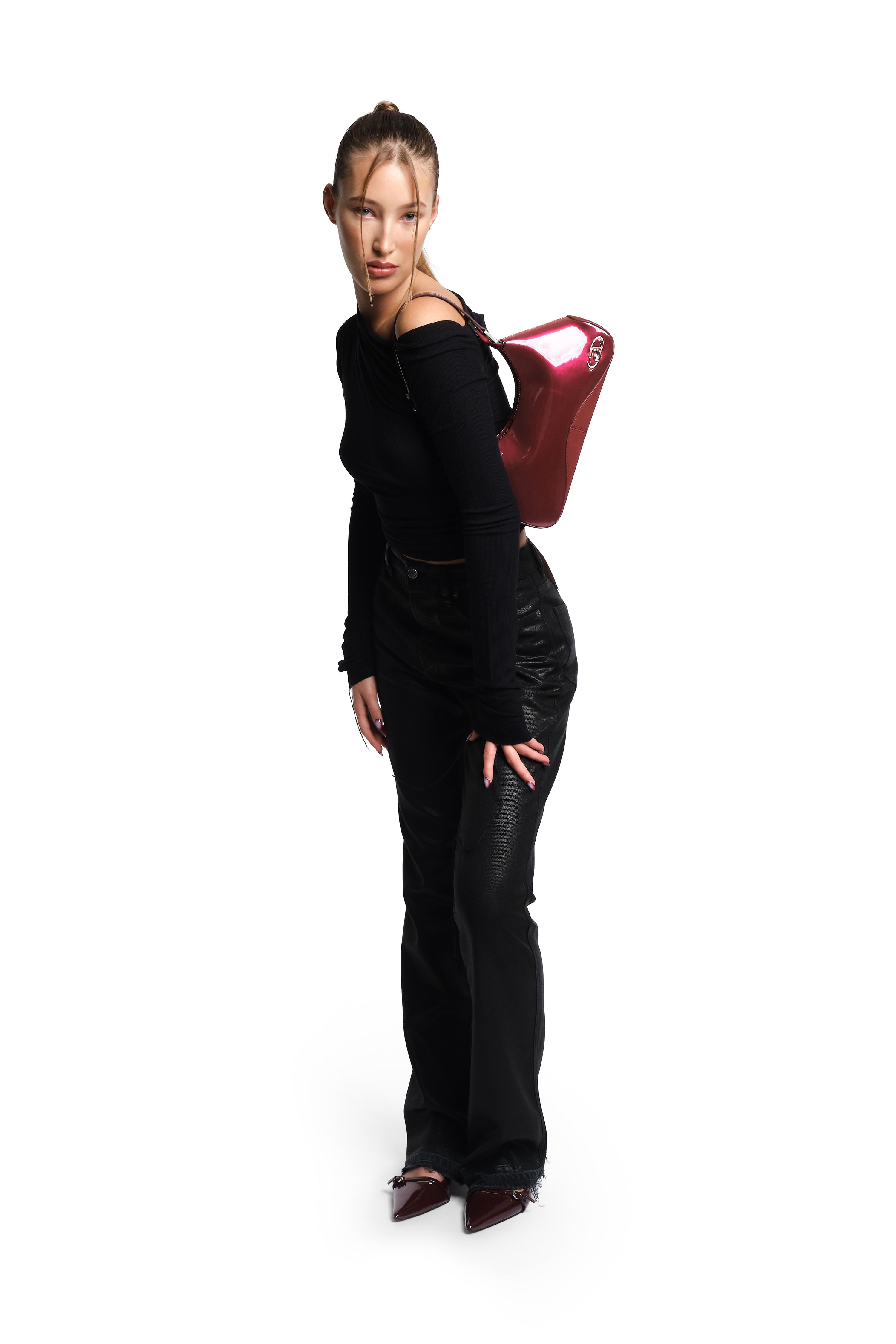 Ada Raspberry Glaze Shoulder Bag