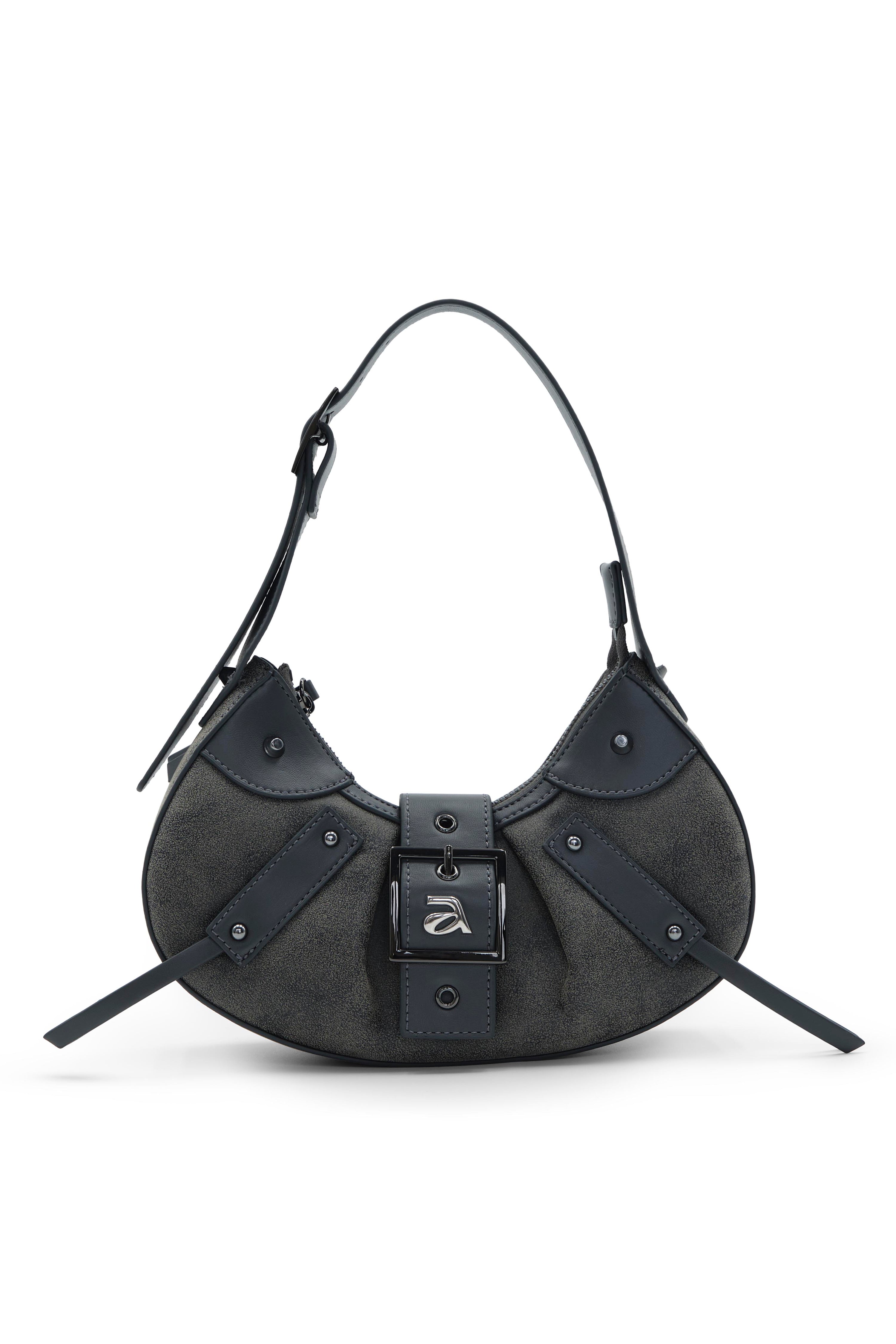 Ange Charcoal Black Mini Shoulder Bag