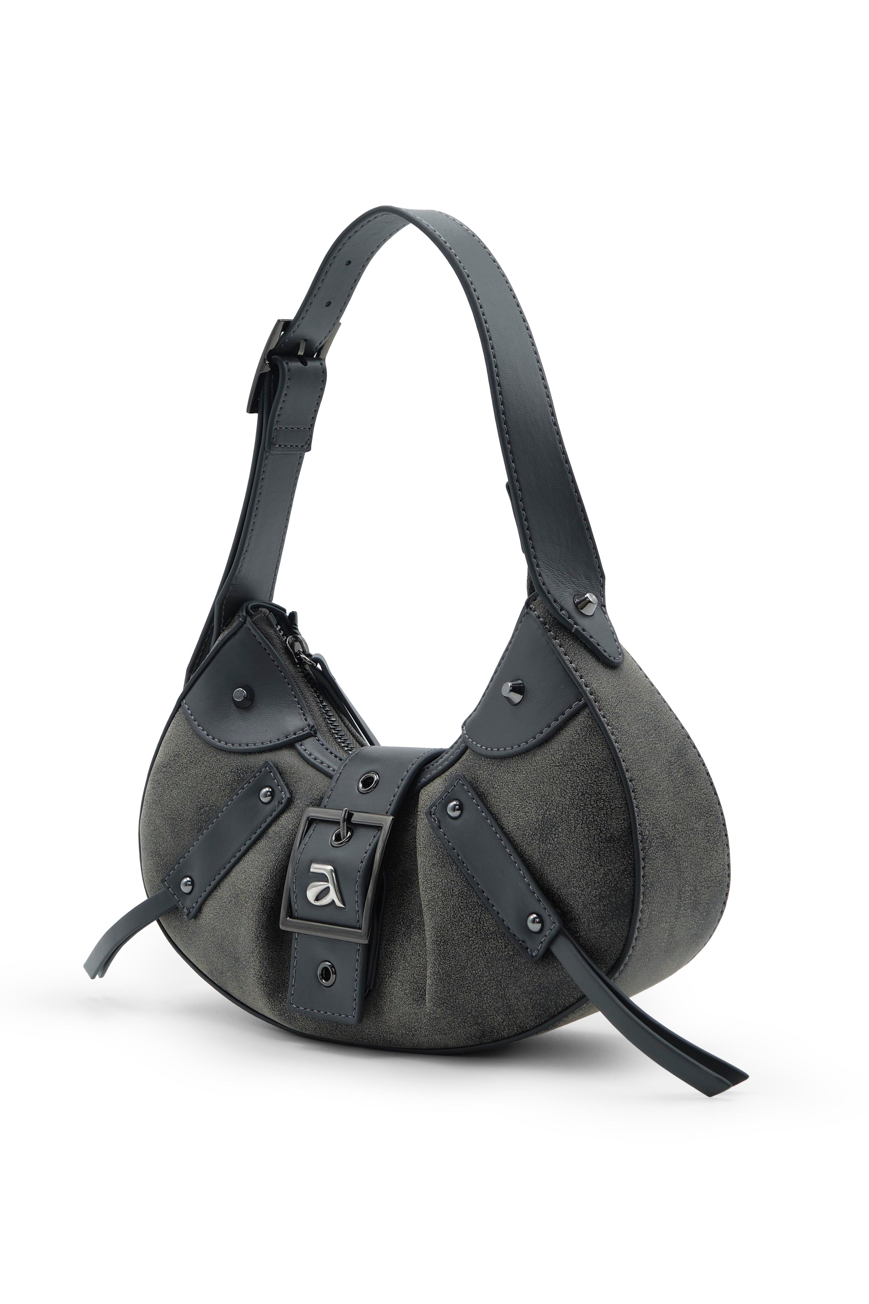 Ange Charcoal Black Mini Shoulder Bag