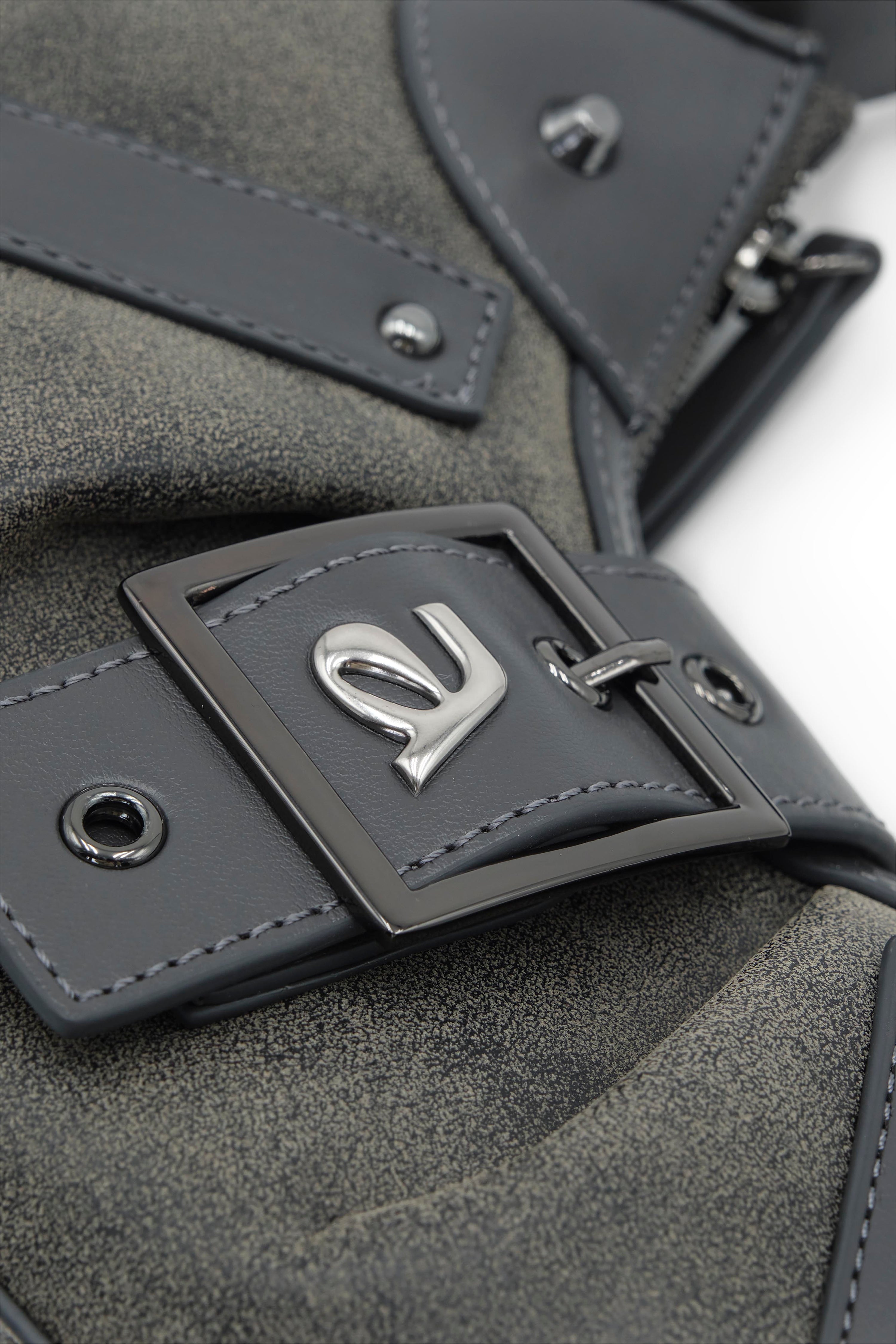 Ange Charcoal Black Mini Shoulder Bag