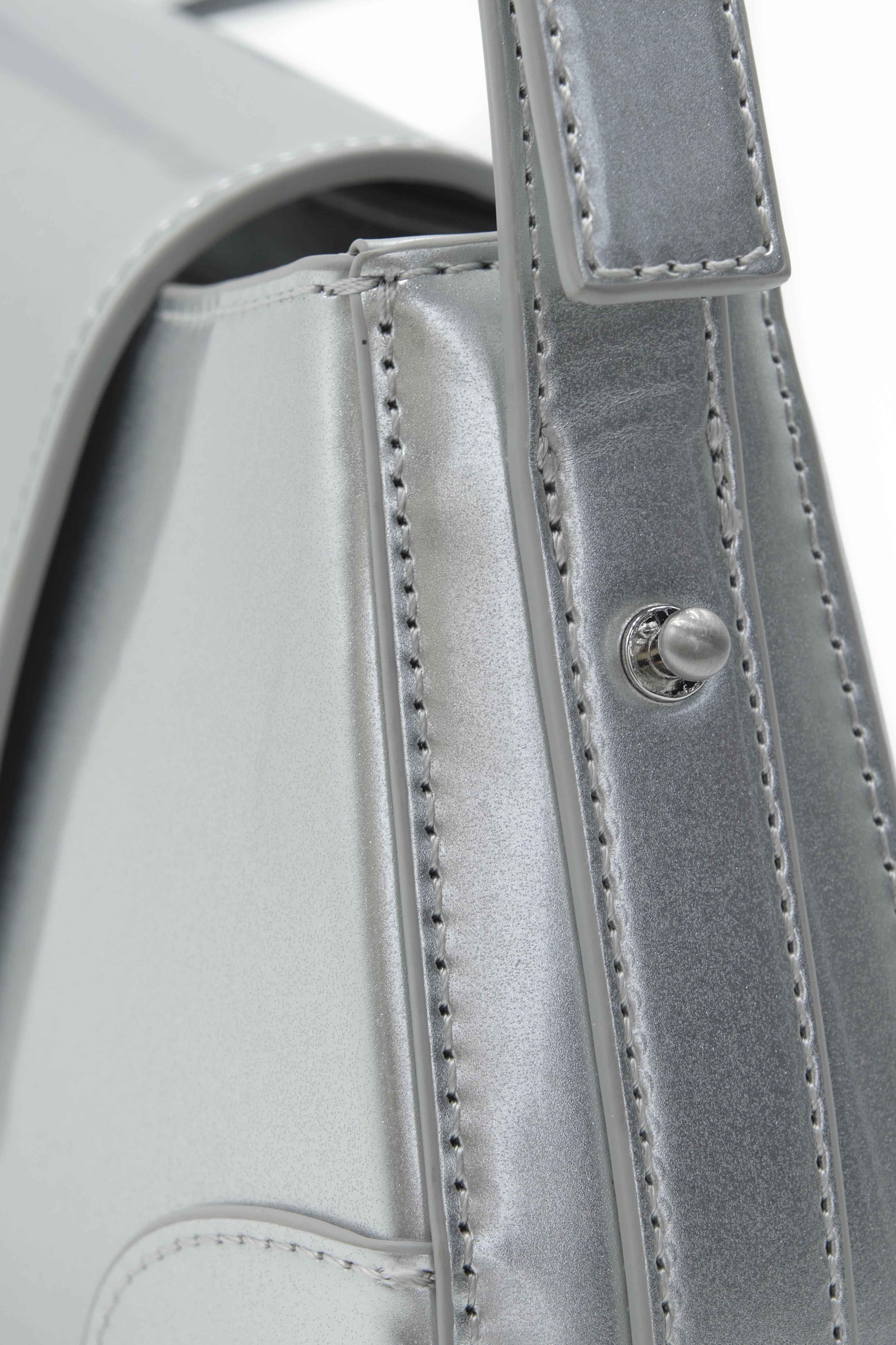 Aisha Liquid Metal shoulder bag